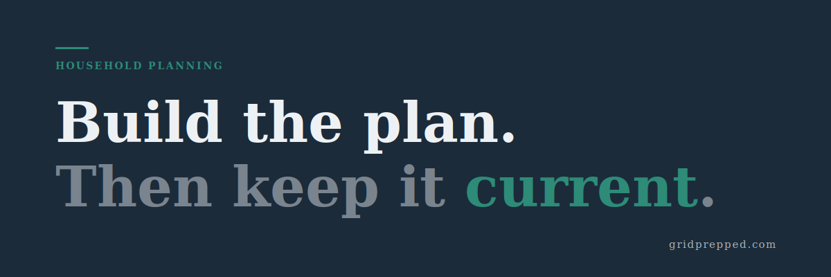 An Outage Plan You Actually Maintain Beats Any Amount of Gear