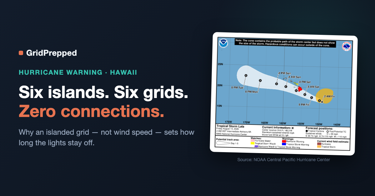 Four Weeks After Iniki, Only 20% of Kauai Had Power Back. The Wind Wasn't the Reason.